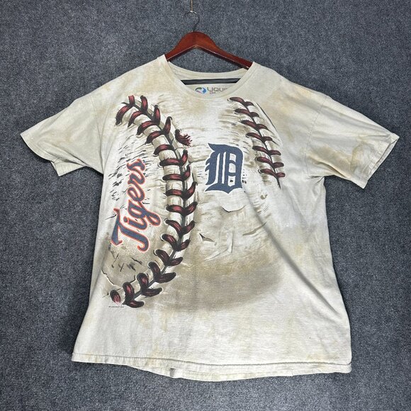 Liquid Blue Detroit Tigers Baseball Tee Shirt Mens XXL Cotton Short Sleeve - Picture 1 of 6
